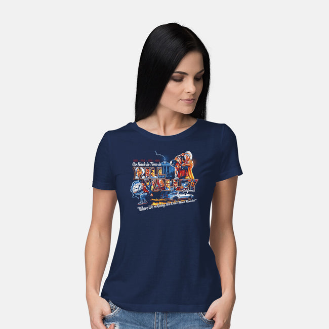 Go Back In Time-womens basic tee-goodidearyan
