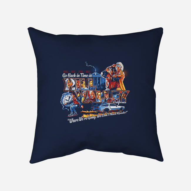 Go Back In Time-none removable cover w insert throw pillow-goodidearyan