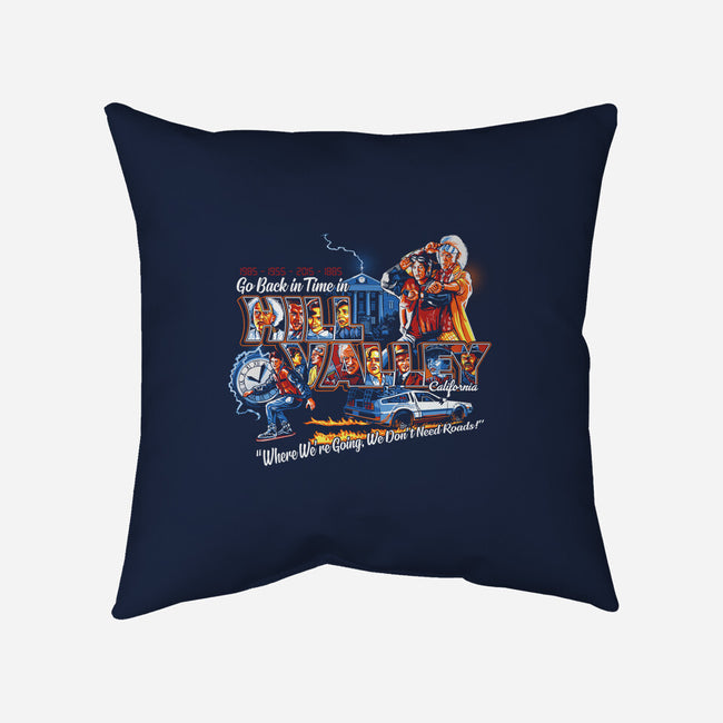 Go Back In Time-none removable cover throw pillow-goodidearyan