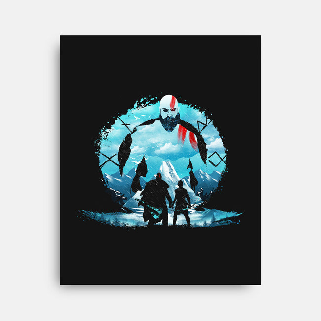 Kratos Landscape-none stretched canvas-dandingeroz