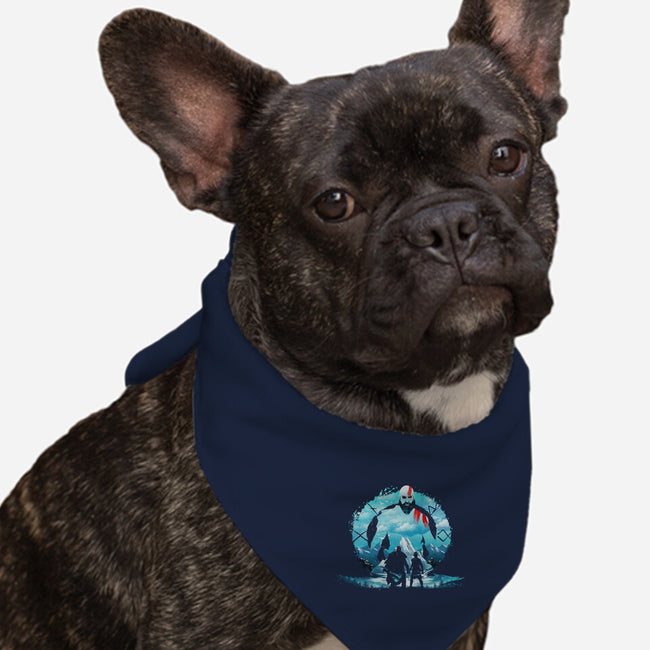 Kratos Landscape-dog bandana pet collar-dandingeroz