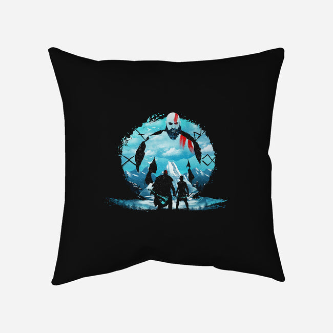 Kratos Landscape-none non-removable cover w insert throw pillow-dandingeroz