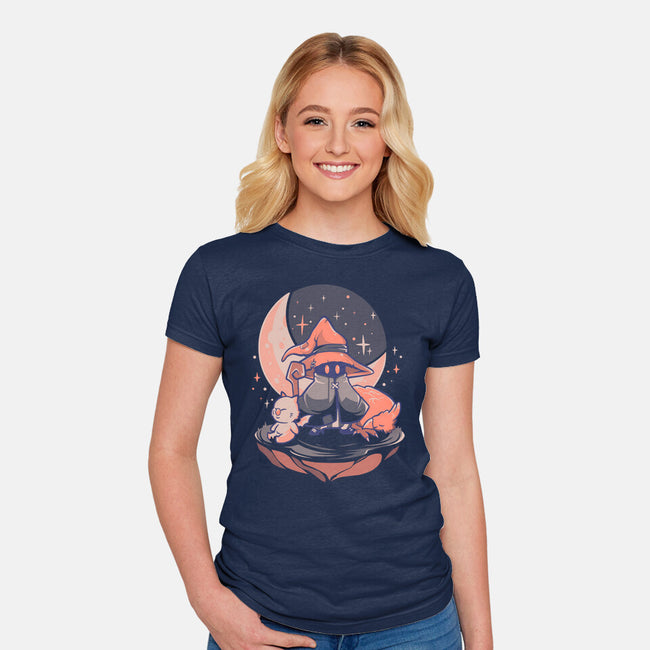 Nightfall Mage-womens fitted tee-eduely