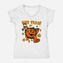 Pumpkin Spice Man-womens v-neck tee-Paul Simic