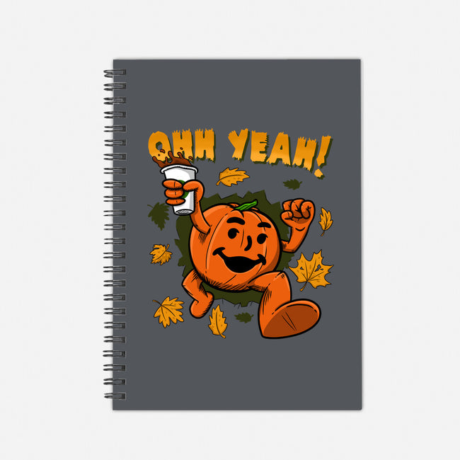 Pumpkin Spice Man-none dot grid notebook-Paul Simic