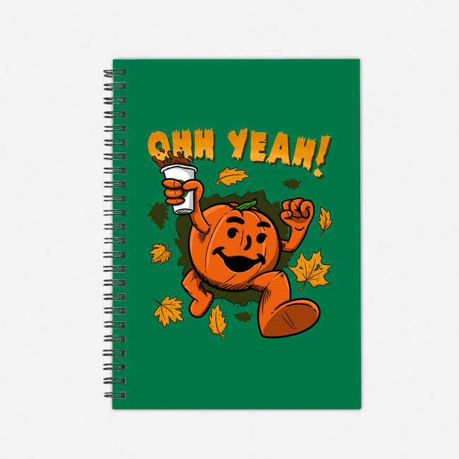 Pumpkin Spice Man-none dot grid notebook-Paul Simic