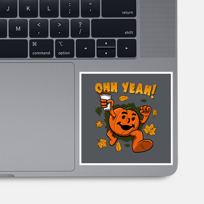 Pumpkin Spice Man-none glossy sticker-Paul Simic