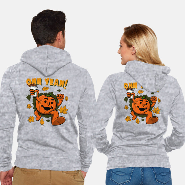 Pumpkin Spice Man-unisex zip-up sweatshirt-Paul Simic