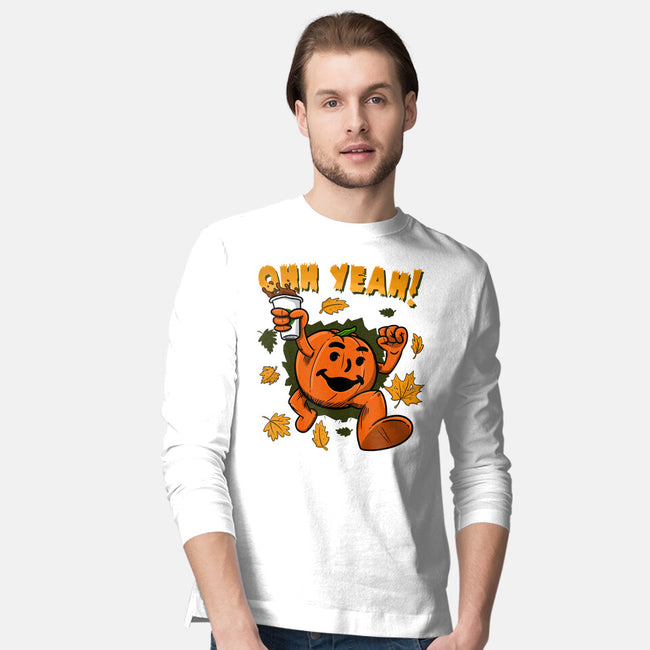 Pumpkin Spice Man-mens long sleeved tee-Paul Simic