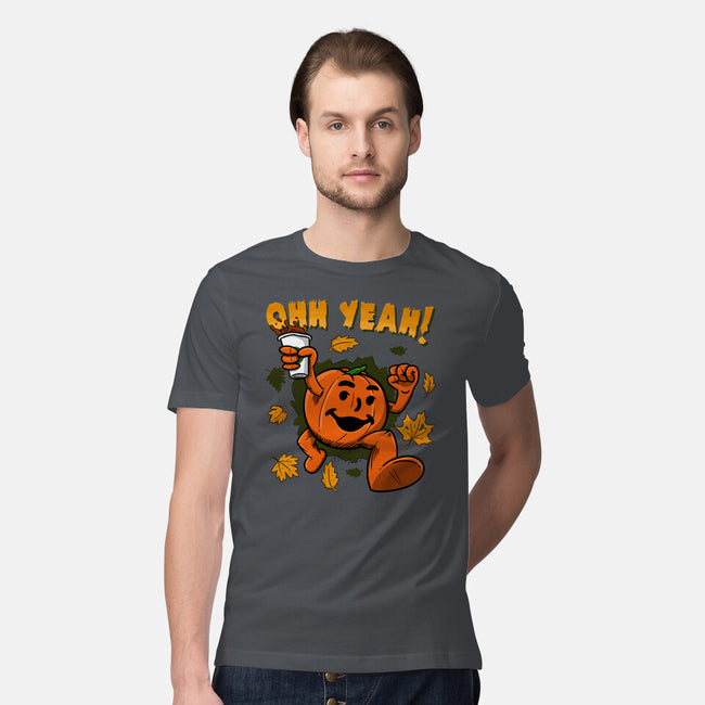 Pumpkin Spice Man-mens premium tee-Paul Simic