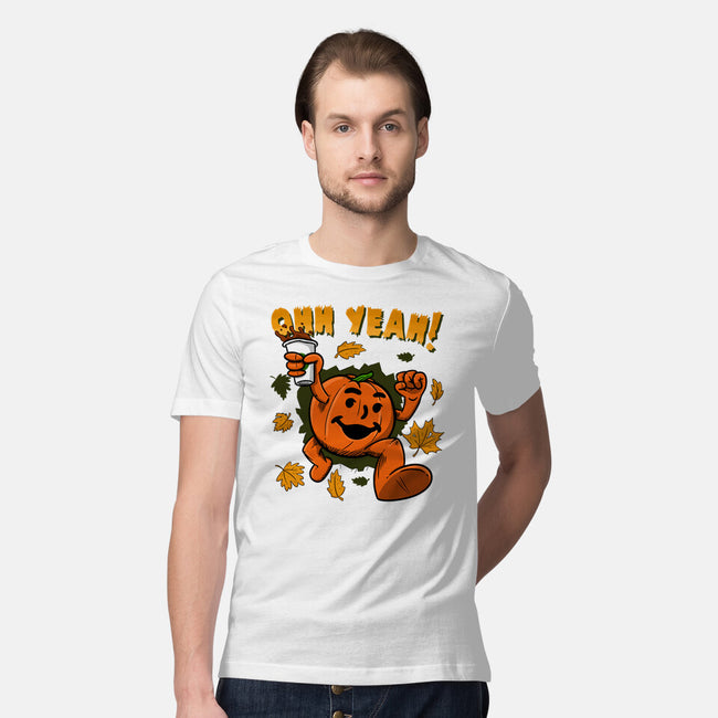 Pumpkin Spice Man-mens premium tee-Paul Simic