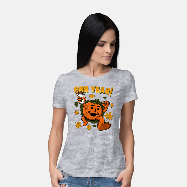 Pumpkin Spice Man-womens basic tee-Paul Simic