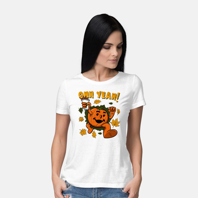 Pumpkin Spice Man-womens basic tee-Paul Simic