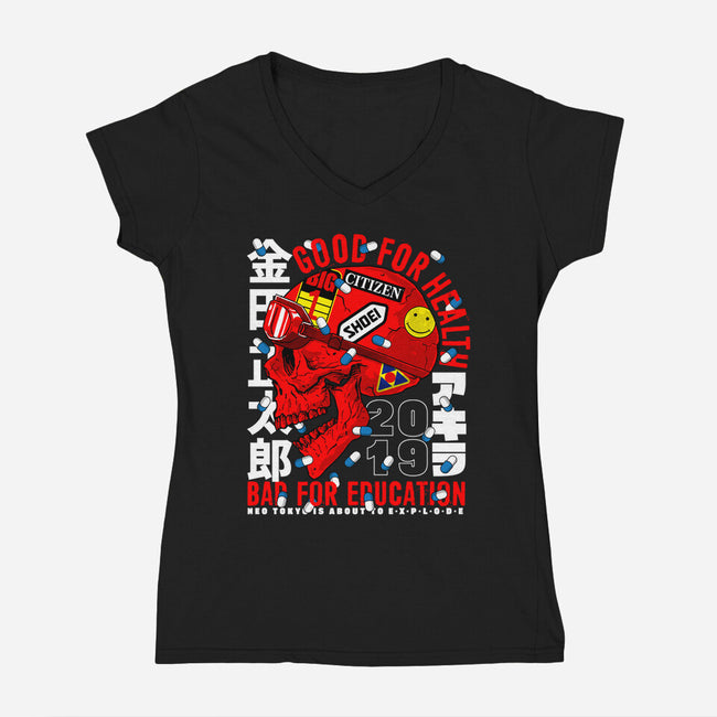 The Capsules Leader-womens v-neck tee-krobilad
