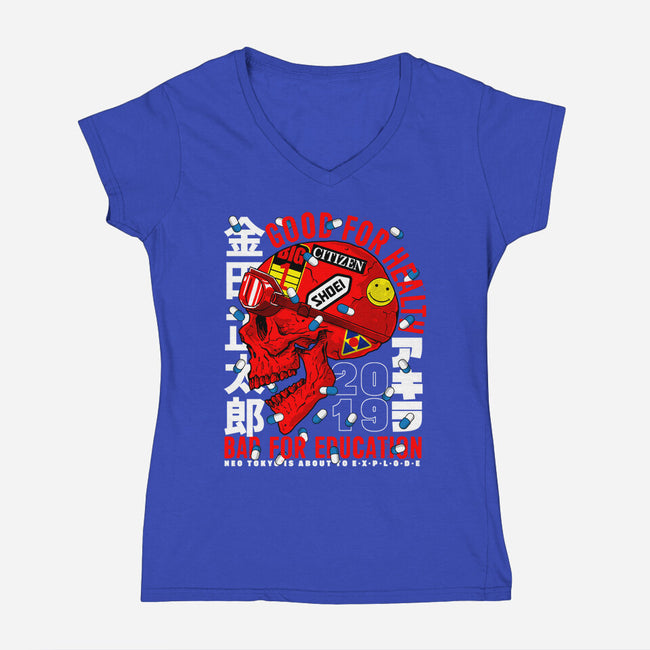 The Capsules Leader-womens v-neck tee-krobilad