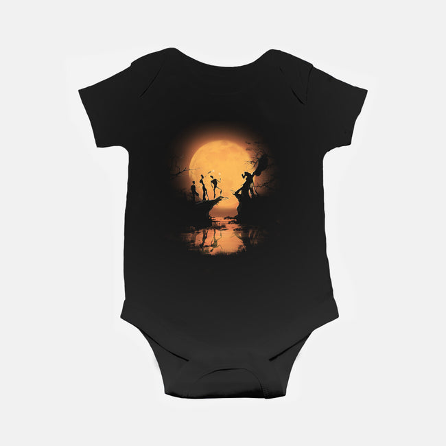 Hallows In Moonlight-baby basic onesie-fanfabio