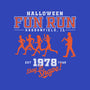 Halloween Fun Run-unisex kitchen apron-krobilad