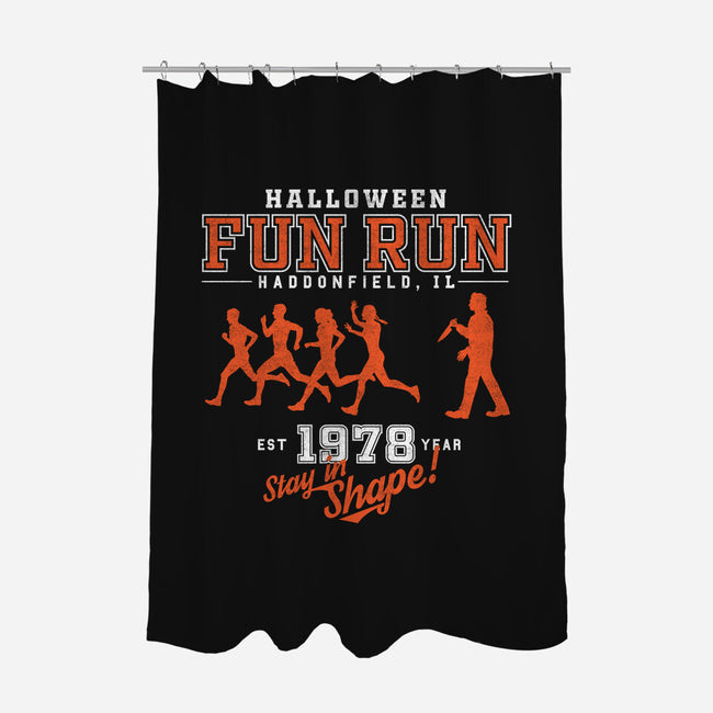 Halloween Fun Run-none polyester shower curtain-krobilad