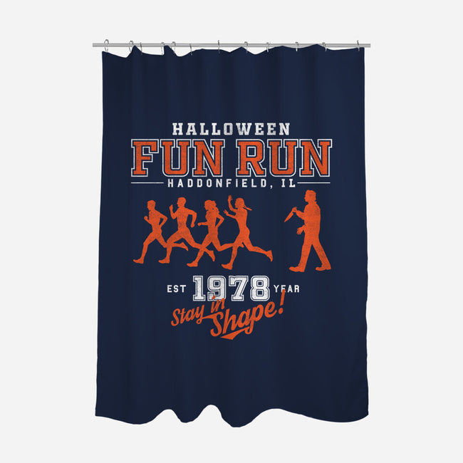 Halloween Fun Run-none polyester shower curtain-krobilad