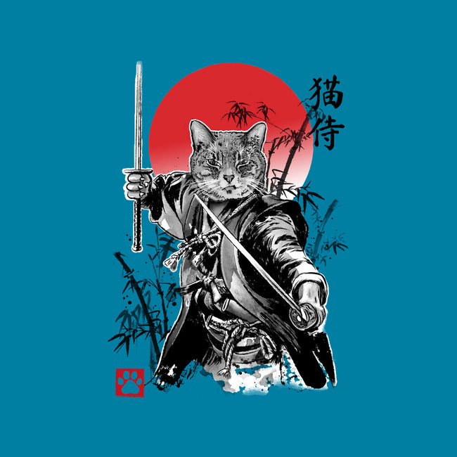 Catsumoto Meowsashi-none removable cover w insert throw pillow-DrMonekers