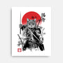 Catsumoto Meowsashi-none stretched canvas-DrMonekers