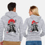 Catsumoto Meowsashi-unisex zip-up sweatshirt-DrMonekers