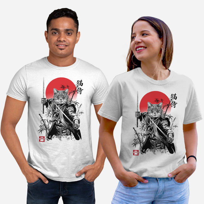 Catsumoto Meowsashi-unisex basic tee-DrMonekers