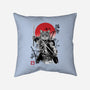 Catsumoto Meowsashi-none removable cover w insert throw pillow-DrMonekers