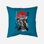 Catsumoto Meowsashi-none removable cover w insert throw pillow-DrMonekers