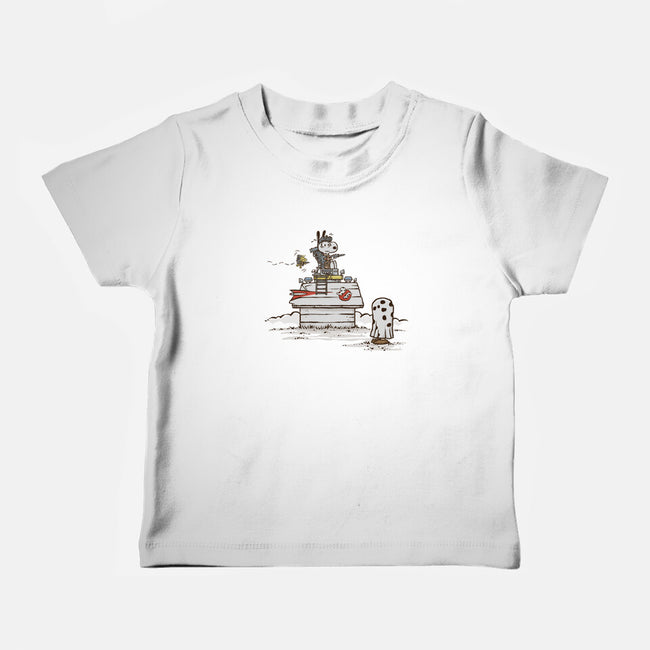 A Little Afraid Of That Ghost-baby basic tee-kg07