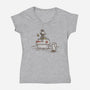 A Little Afraid Of That Ghost-womens v-neck tee-kg07