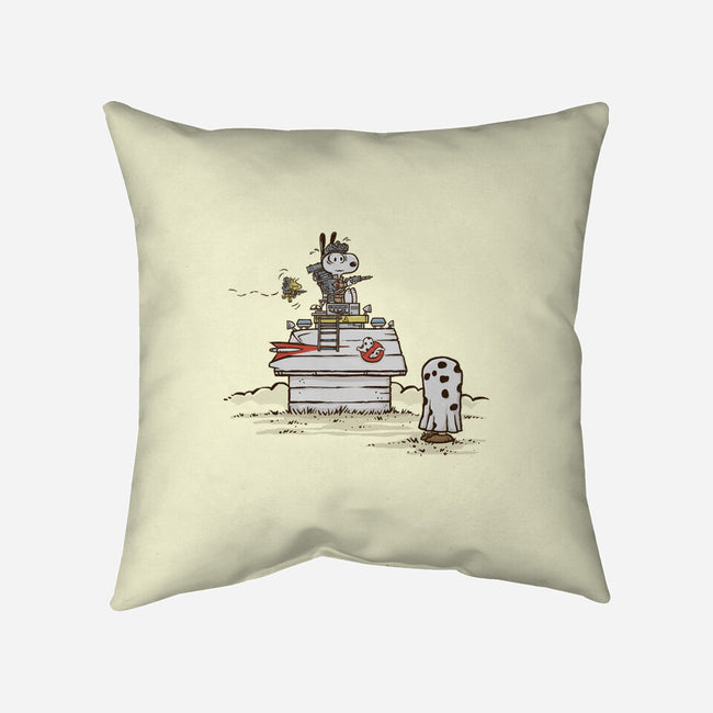 A Little Afraid Of That Ghost-none removable cover w insert throw pillow-kg07