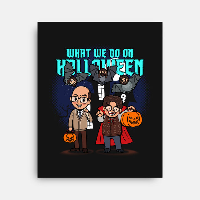 What We Do On Halloween-none stretched canvas-Boggs Nicolas