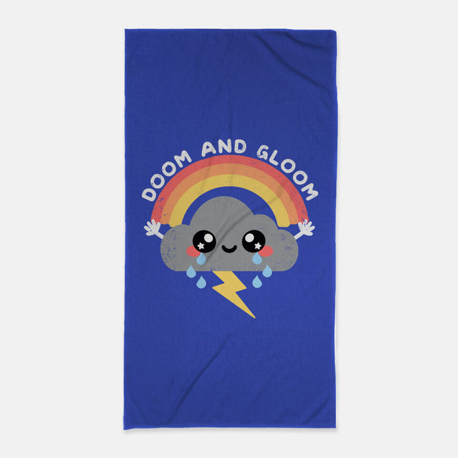 Doom And Gloom-none beach towel-NemiMakeit