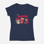 Midnight Movie-womens v-neck tee-DinoMike
