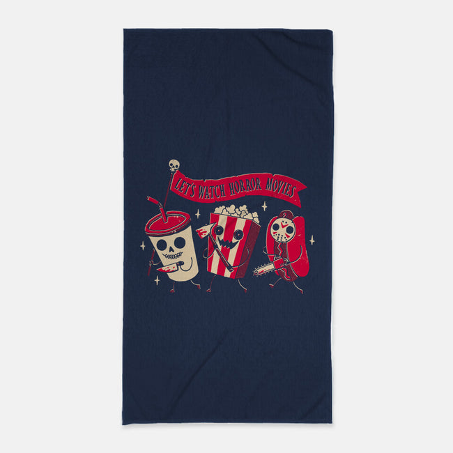 Midnight Movie-none beach towel-DinoMike