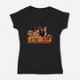Visit Sunnydale-womens v-neck tee-goodidearyan
