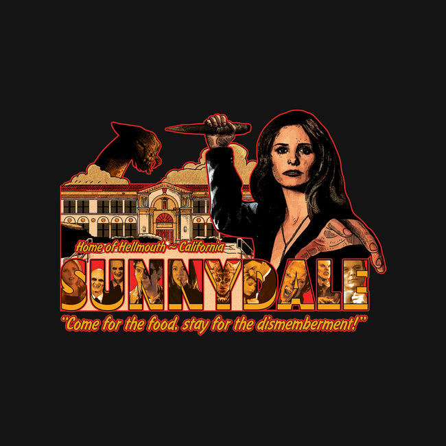 Visit Sunnydale-none polyester shower curtain-goodidearyan