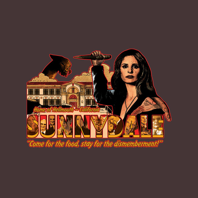 Visit Sunnydale-none removable cover w insert throw pillow-goodidearyan