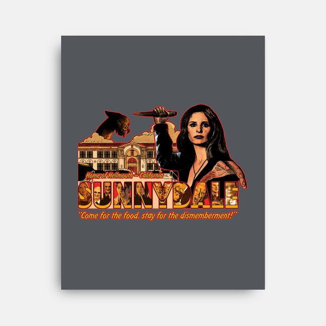 Visit Sunnydale-none stretched canvas-goodidearyan