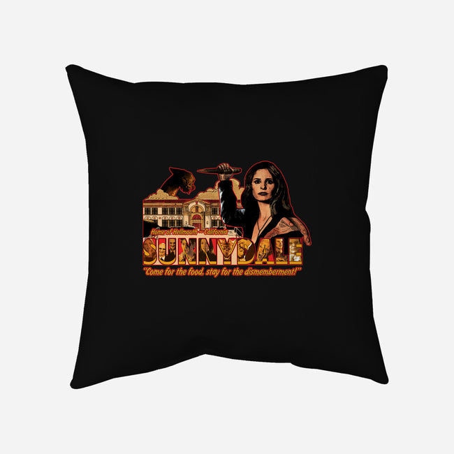 Visit Sunnydale-none removable cover w insert throw pillow-goodidearyan
