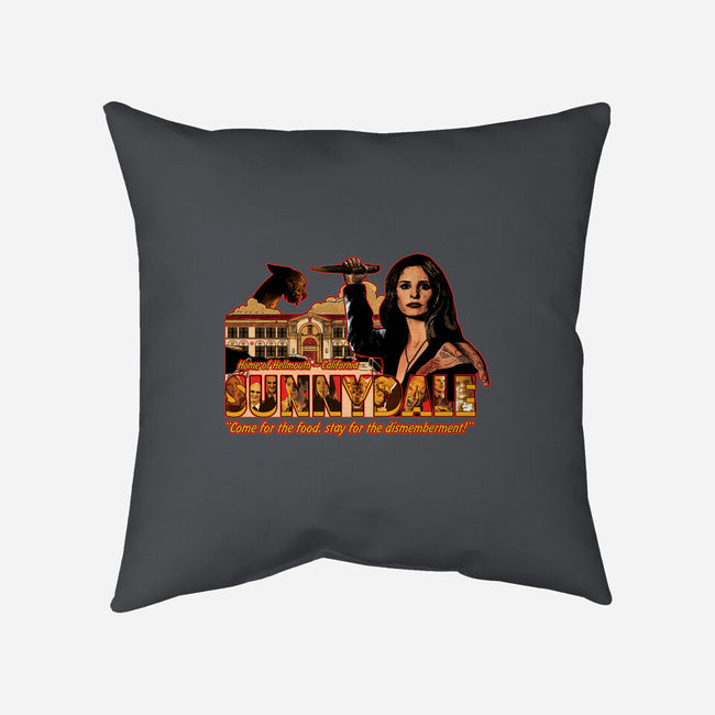 Visit Sunnydale-none removable cover w insert throw pillow-goodidearyan