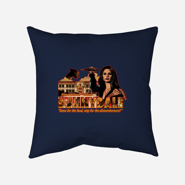 Visit Sunnydale-none removable cover w insert throw pillow-goodidearyan