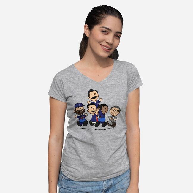 The Best Coach-womens v-neck tee-MarianoSan