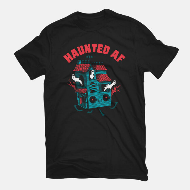 Haunted AF-womens basic tee-DinoMike