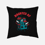 Haunted AF-none removable cover w insert throw pillow-DinoMike