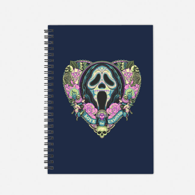 The Lovely Ghost-none dot grid notebook-glitchygorilla