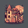 Spooky House-none removable cover throw pillow-eduely