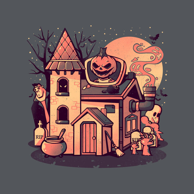 Spooky House-womens fitted tee-eduely
