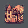 Spooky House-none dot grid notebook-eduely